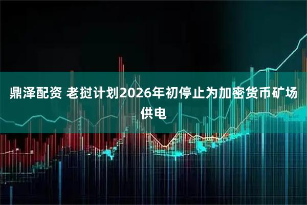 鼎泽配资 老挝计划2026年初停止为加密货币矿场供电